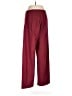 Eileen Fisher 100% Wool Solid Burgundy Wool Pants Size M - photo 2