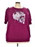 Torrid Purple Short Sleeve Top Size 3X Plus (3) - photo 1