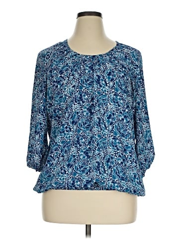 Croft & Barrow 3/4 Sleeve Blouse (view 1)