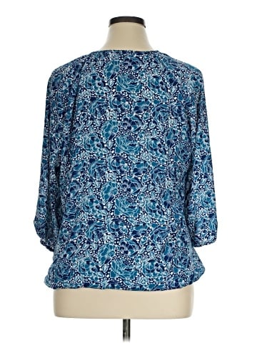 Croft & Barrow 3/4 Sleeve Blouse (view 2)