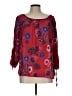 Zac & Rachel 100% Polyester Red 3/4 Sleeve Blouse Size L - photo 1