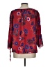 Zac & Rachel 100% Polyester Red 3/4 Sleeve Blouse Size L - photo 2