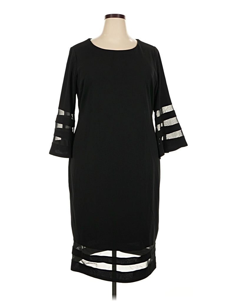 Pre-owned Ashley Stewart Casual Dress In Black