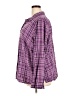Basic Editions Plaid Purple Long Sleeve Button-Down Shirt Size 3X - photo 5
