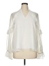 CeCe 100% Polyester Ivory 3/4 Sleeve Blouse Size XL - photo 1