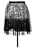MICHAEL Michael Kors 100% Polyester Stars Silver Formal Skirt Size XL - photo 2
