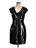 French Connection Metallic Black Cocktail Dress Size 10 - photo 1