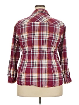 Cato 3/4 Sleeve Button-Down Shirt (view 2)