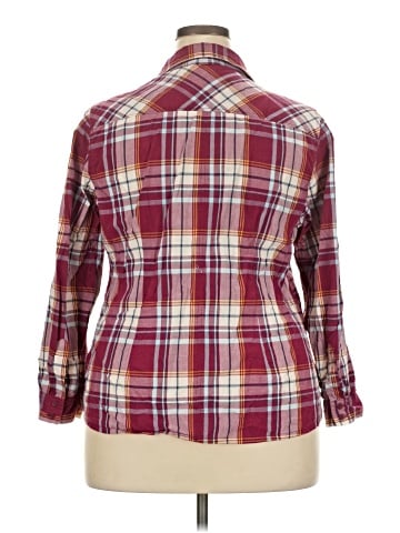 Cato 3/4 Sleeve Button-Down Shirt (view 2)