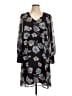 CAbi 100% Polyester Print Black Casual Dress Size L - photo 1