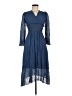 Assorted Brands 100% Polyester Blue Casual Dress Size M (estimated) - photo 1