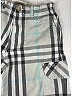 Burberry 100% Cotton Plaid Green Gray Check print cargo shorts Size 12 - photo 9