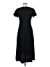 Max Studio Solid Black Casual Dress Size M - photo 2