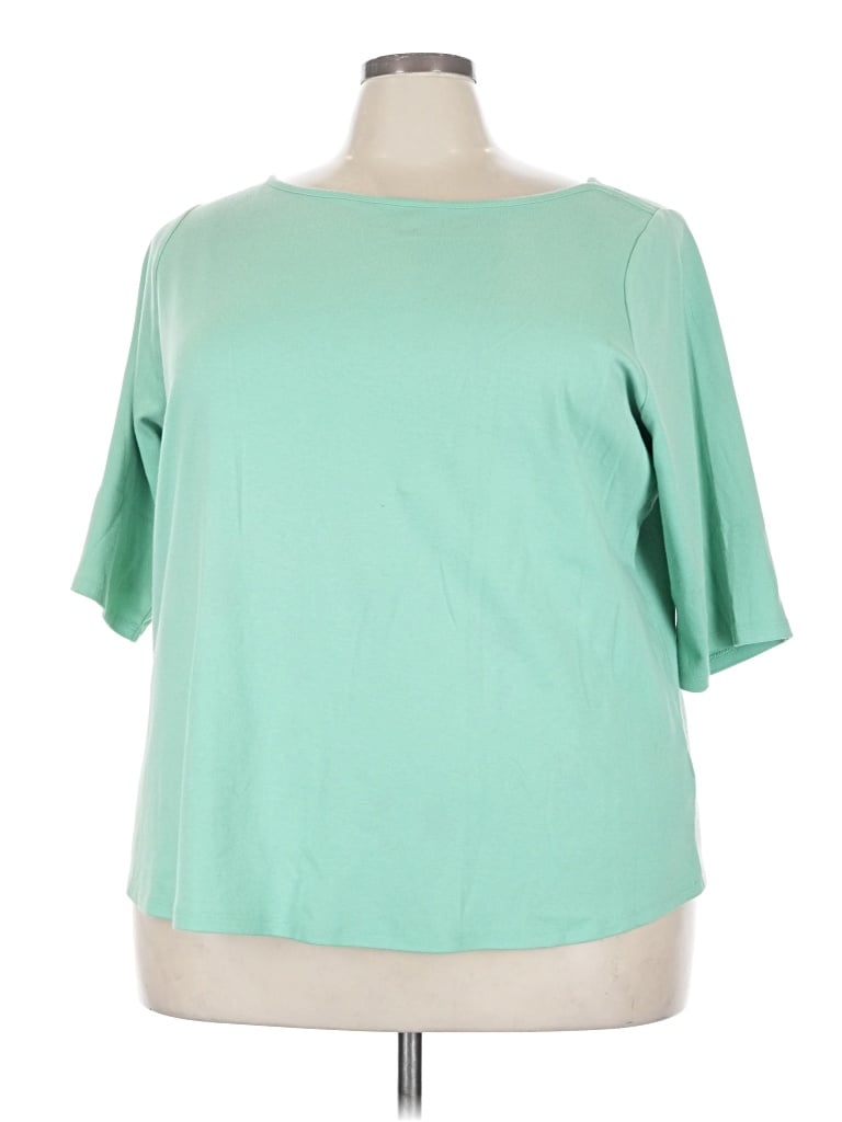 Pre-owned D&co. 3/4 Sleeve T-shirt In Green