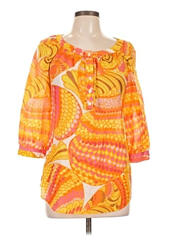 Banana Republic Trina Turk Collection 3/4 Sleeve Blouse (view 1)