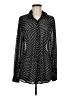 CAbi Polka Dots Black Long Sleeve Blouse Size M - photo 1