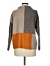 Keren Hart Color Block Gray Turtleneck Sweater Size M - photo 2