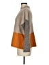 Keren Hart Color Block Gray Turtleneck Sweater Size M - photo 5