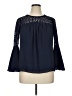 Lilly Pulitzer 100% Polyester Blue Long Sleeve Blouse Size 14 - photo 1