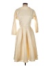 Unique Vintage 100% Polyester Ivory Cocktail Dress Size 4 - photo 1