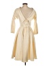 Unique Vintage 100% Polyester Ivory Cocktail Dress Size 4 - photo 2