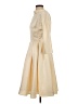 Unique Vintage 100% Polyester Ivory Cocktail Dress Size 4 - photo 5