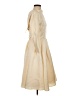Unique Vintage 100% Polyester Ivory Cocktail Dress Size 4 - photo 4