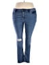 Vigoss 100% Spandex Hearts Blue Jeans Size 18 - photo 1