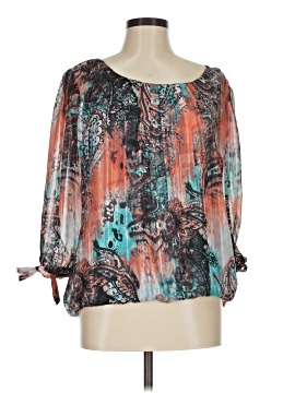 Sara Michelle 3/4 Sleeve Blouse (view 1)