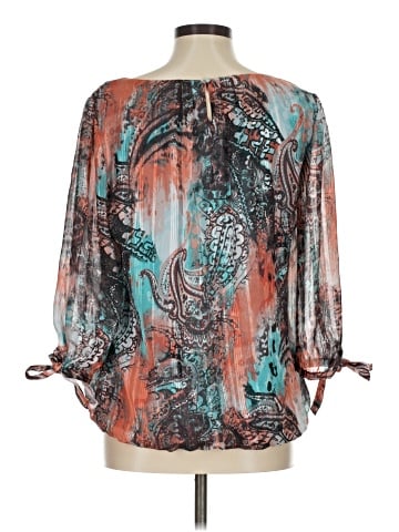 Sara Michelle 3/4 Sleeve Blouse (view 2)