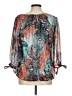 Sara Michelle 100% Polyester Teal 3/4 Sleeve Blouse Size M - photo 2