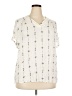 Maurices Ivory Short Sleeve Blouse Size 20 (2) - photo 1