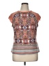 Bisou Bisou Orange Short Sleeve Top Size XL - photo 1