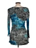 Alberto Makali 100% Polyester Print Teal 3/4 Sleeve Blouse Size L - photo 2