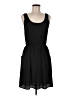 Lush 100% Polyester Solid Black Casual Dress Size M - photo 1