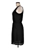 Lush 100% Polyester Solid Black Casual Dress Size M - photo 5