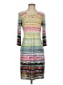 Chetta B Print Multi Color Teal Casual Dress Size 2 - photo 1