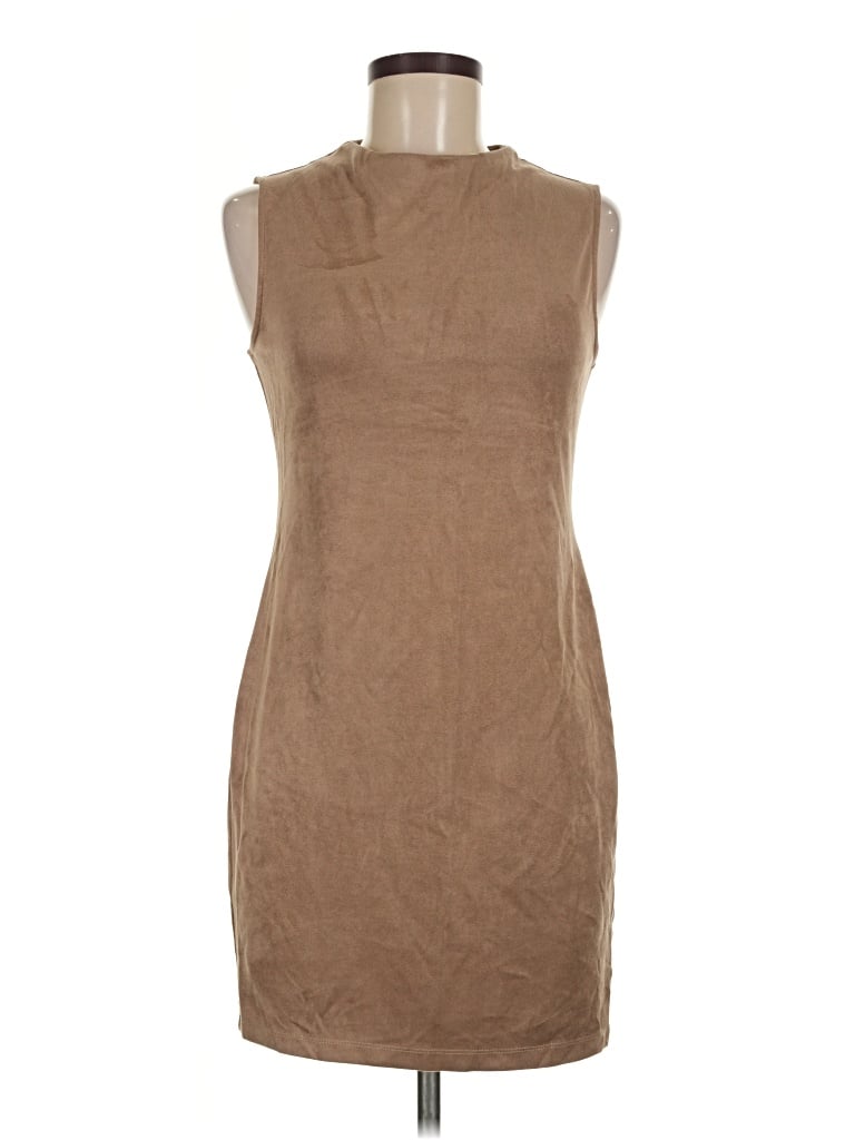 Pre-owned New In Casual Dress In Brown
