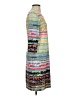 Chetta B Print Multi Color Teal Casual Dress Size 2 - photo 4