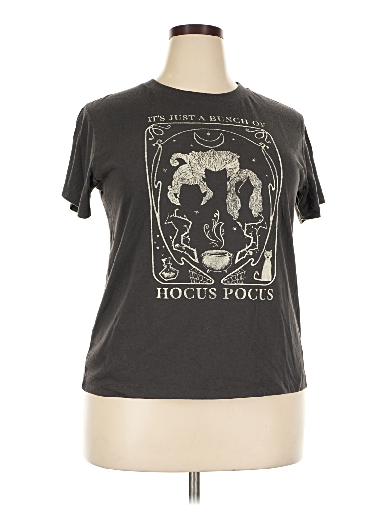 Pre-owned Disney Short Sleeve T-shirt In Gray