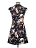 Theory 100% Polyester Floral Multi Color Black Casual Dress Size 2 - photo 2