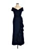 Xscape Blue Cocktail Dress Size 16 - photo 1