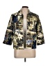 Alfred Dunner 100% Polyester Print Gold Blazer Size 10 Petite - photo 1