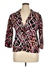 Kim Rogers Print Red Blazer Size XL - photo 1
