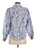 Jessica Simpson Floral Blue Long Sleeve Blouse Size M - photo 2