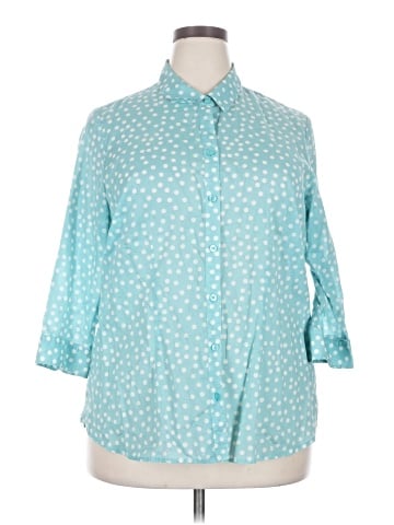Coldwater Creek 3/4 Sleeve Button-Down Shirt (view 1)