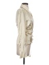 Ann Taylor Metallic Ivory Tan Long Sleeve Blouse Size 4 - photo 4