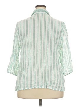Cato 3/4 Sleeve Button-Down Shirt (view 2)