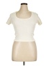 Hippie Rose Ivory Short Sleeve Top Size XL - photo 1