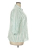 Cato Stripes Green 3/4 Sleeve Button-Down Shirt Size 18 - photo 4